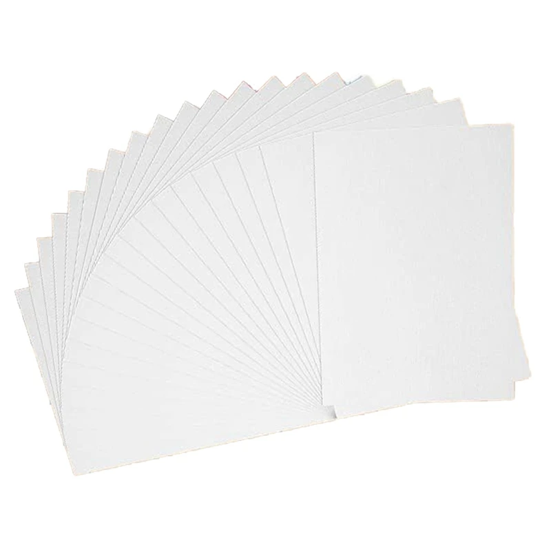 Papier d\'interconnexion sans acide, papier blanc en vrac, presse à froid, 50% coton, 60 feuilles, agglomLb, 300Gsm, 7.68x5.31 pouces