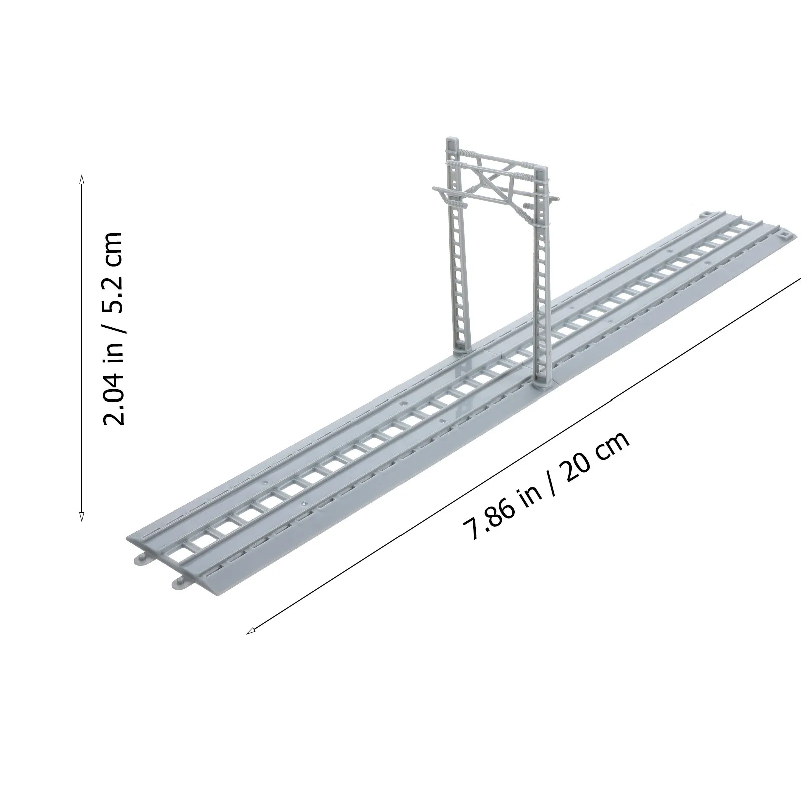 1Set Track Wire Pole Accessories for Train Scene Layout Kids DIY Plastic Tracks Hand-on Learning Play