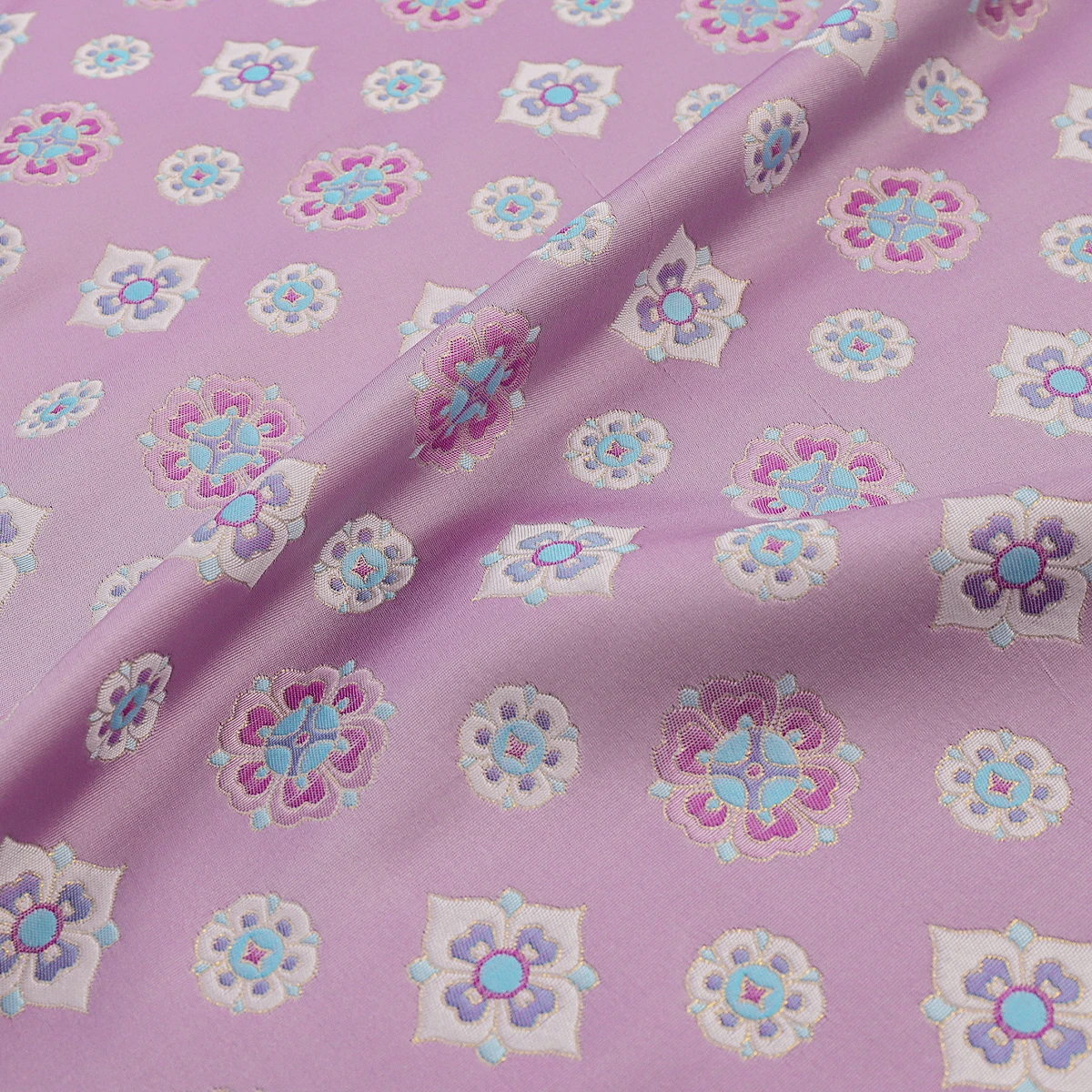 

100cmX145cm Vintage Song Style Woven Gold Brocade Fabric, Oriental Jacquard Satin Textile for Costume Design