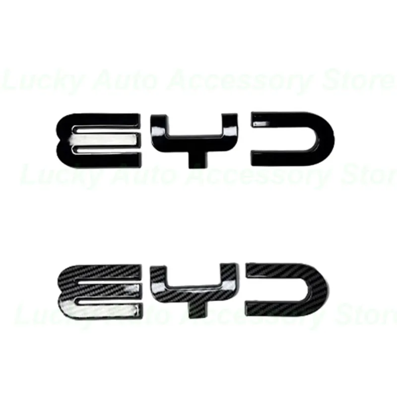 Car Head Logo Decorative Stickers for BYD Song L EV 2024 Tailstock Blackening Kit Decorative Cover Emblems Exterior Accessories