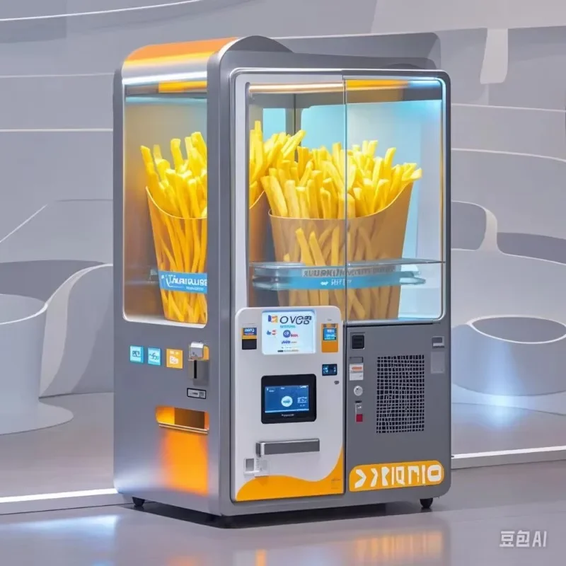 High quality French fry vending machine can automatically sell in just 35 seconds