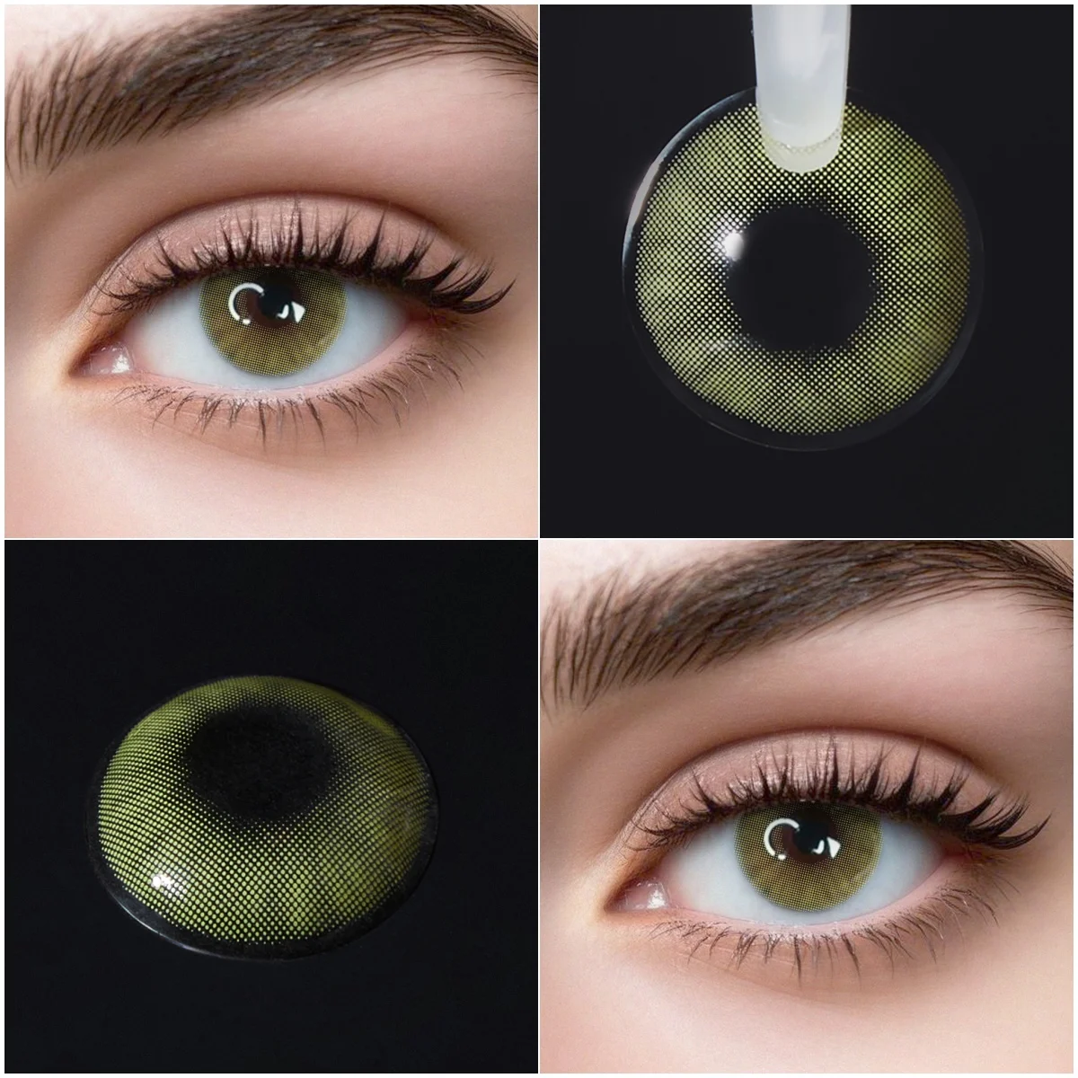 VISUASHOW Polar Light Colored Contact Lenses 2 Pcs Yearly Disposable Soft Small Pupil Prescription Myopia Color Contacts
