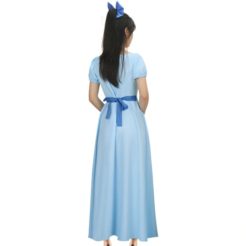 Princess Wendy Darling Dress Pan Peter Cosplay Costume blu In Stock Takerlama