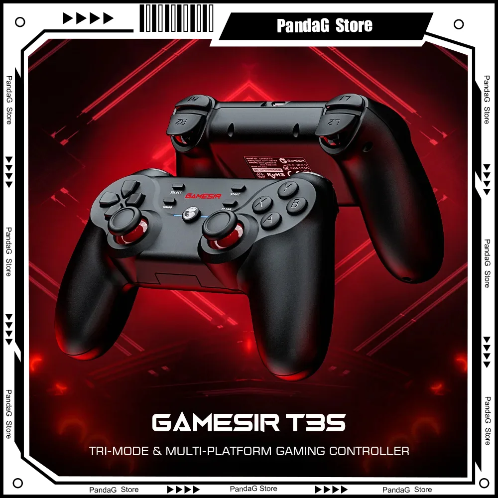 

Game Sir T3S PC Gamepad Bluetooth 2.4G USB Wired Wireless Switch Controller with Dual Vibration Joystick for Android IOS T3