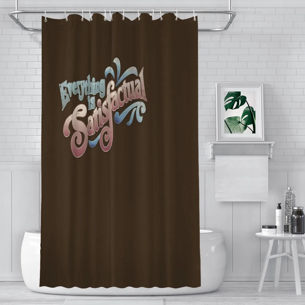 

Shower curtain Bathroom Everything Is Satisfactual decor Modern household items Bathroom curtain gift