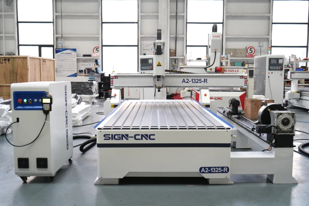 Best Cnc Router Hine Rotary Wood Price Woodworking For Furniture In China 1325 With 4 Axis 300Mm