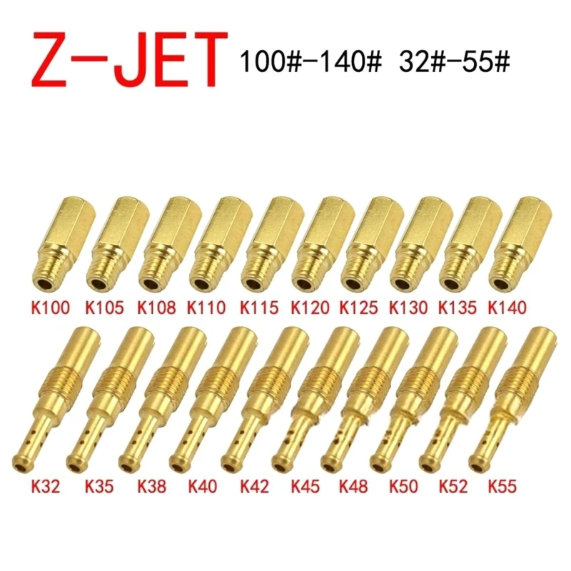 Carburetor Main Jet 20Pcs Slow Jet Set Fit for PWK PWM CVK Motorcycle Carburetor