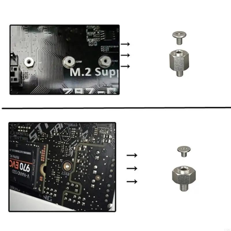 مجموعة y3nc جديدة لـ M.2 دعم المسمار SSD مجموعة التثبيت لـ Motherboard HA