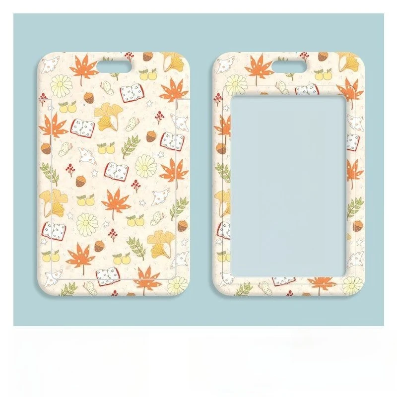 Transparent Card Holder Bank Business Work Card Holder Women Badge Holder Keychain Kpop Photocard Holder Creative Design Lanyard