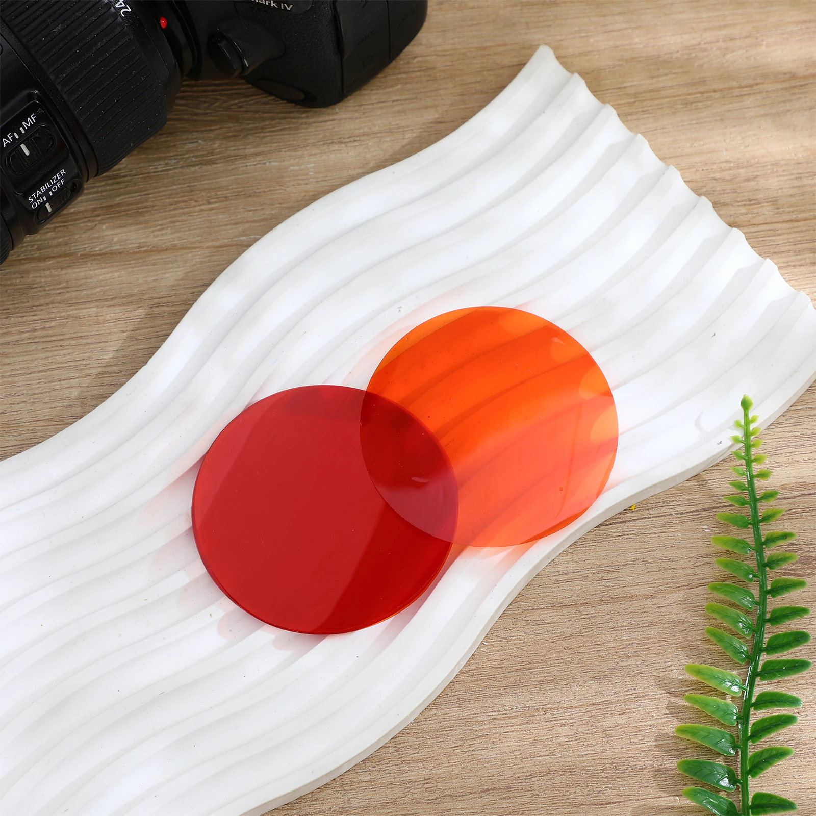 

10Pcs Colorful Sunset Light Atmosphere Delicate Color Photography Gels for LED Flash Spotlights 66Mm Color Correction