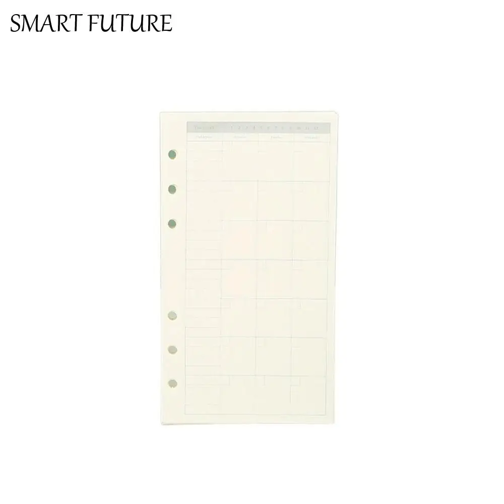 45Sheet Loose-Leaf Notebook Refill Paper Line Grid Index Inside Page Cards A5 A6 A7 Inner Refill Paper Paper Stationery