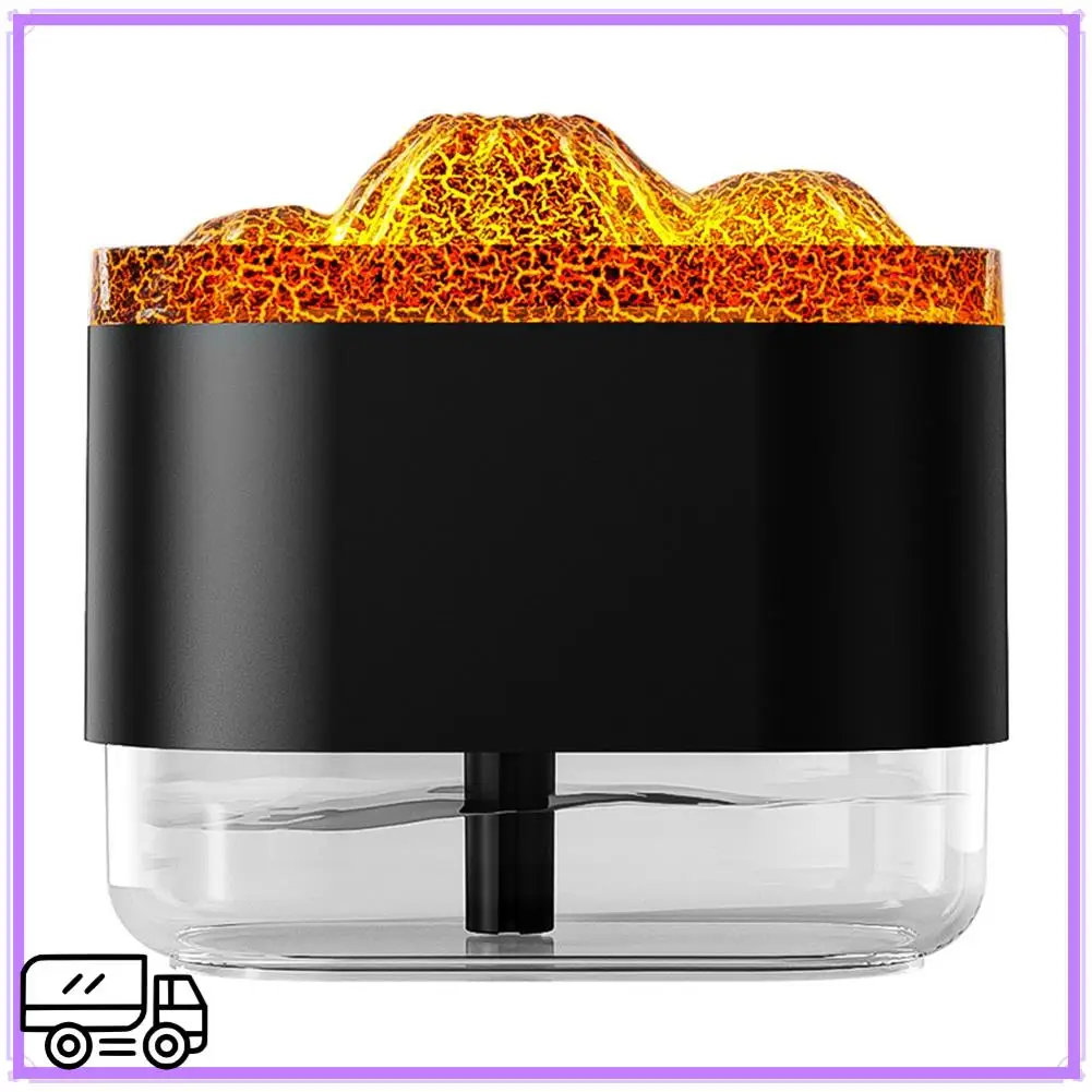 고품질 불꽃 디퓨저 아로마 테라피 에센셜 오일 디퓨저 분위기 빛 300Ml 홈 오피스를위한 쿨 안개 가습기