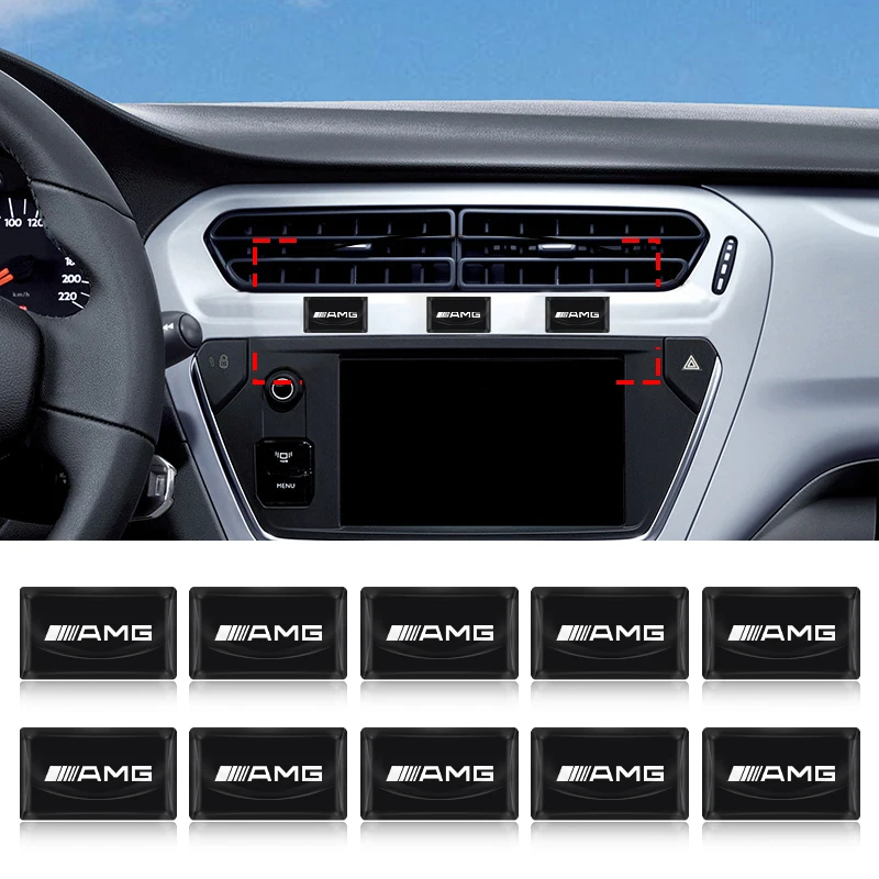 Car Steering Wheel Center Decoration Sticker Badge Decal Caps For Mercedes-Benz C450 C180 C200 C220 C250 C300 C400 W205 S205