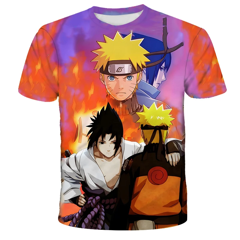2025 新ナルトアニメメンズレディース Tシャツ原宿夏 Y2k ストリートファッションヒップホップ特大グラフィック Tシャツスリーブトップ