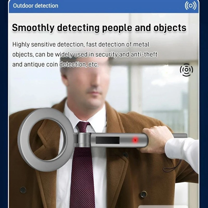 DM3004A Metal Detector Hand-held Economical Portable High Sensitivity Intelligently Adjust Objects Distance Tool Finder image 2