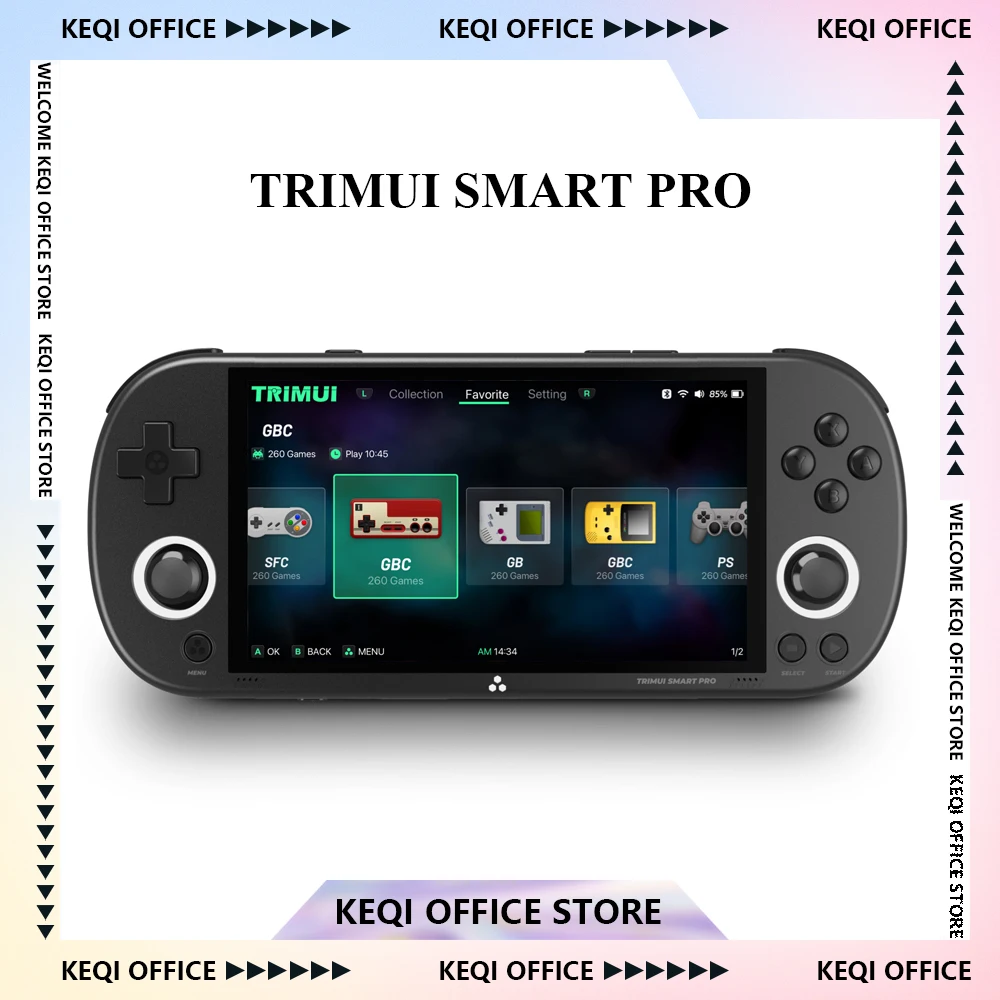 

Trimui Smart Pro Rocker Game Machine Linux Operating System USB WIFI Bluetooth ACT Action Wireless Game Machine Kids Adults Gift