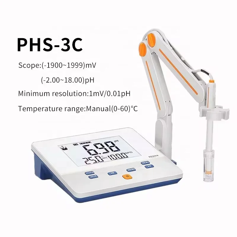 PHS-3C Cheap Laboratory Benchtop pH Meter Digital