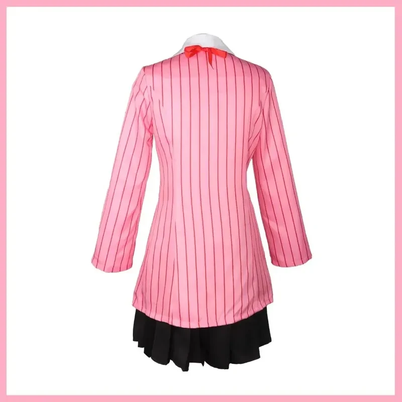 Anime Game Dancing Moon Night Yukari Takeba Cosplay Costume P3 Wig Pink Coat Uniform Woman Sexy Cute Halloween Suitx;8's,6 FD1;6 - view 5