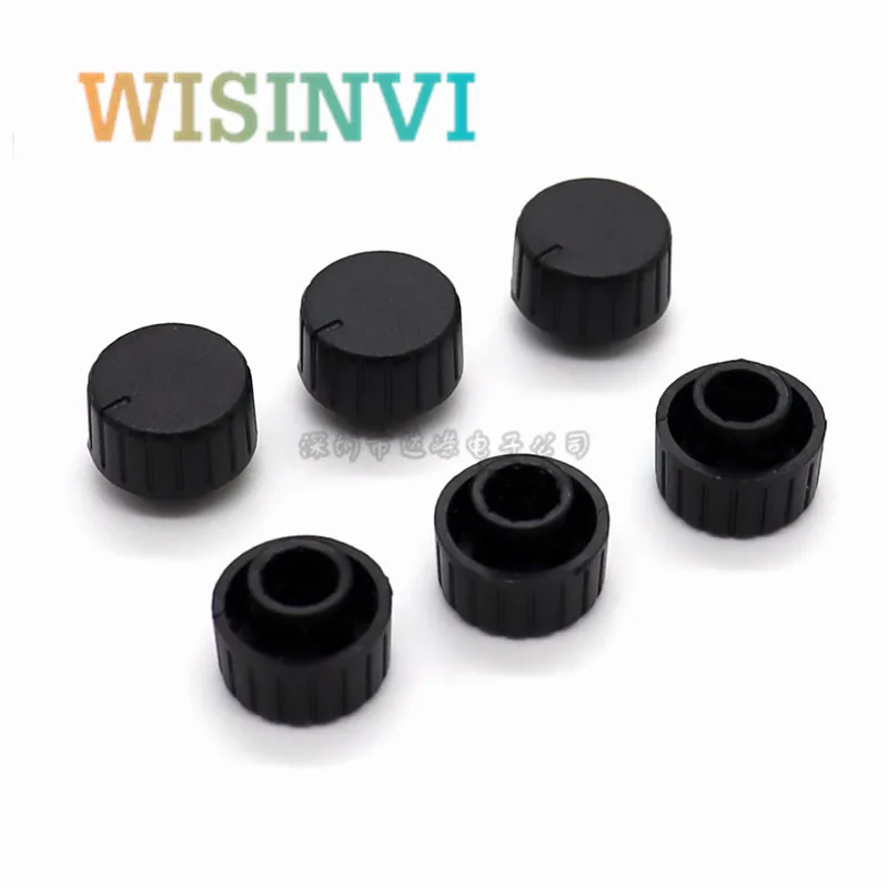 10PCS 14X10MM Plastic Protruding Handle Potentiometer Knob Encoder Knob Adjustment Knob Cap Flower Shaft Inner Hole 6MM