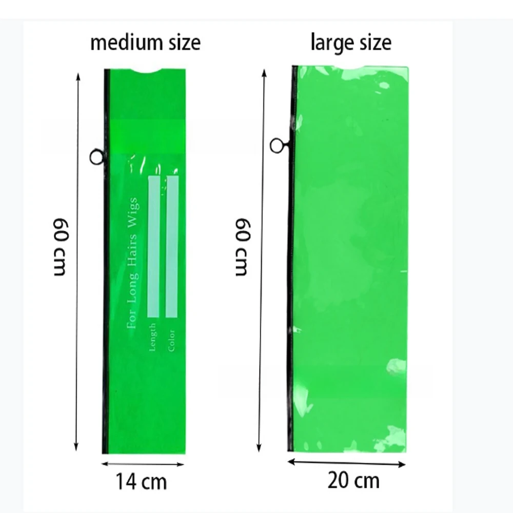 Przenośne torby PVC do przechowywania peruk na wiele peruk Przedłużanie włosów Duża torba do przechowywania włosów z zamkiem błyskawicznym Wodoodporna