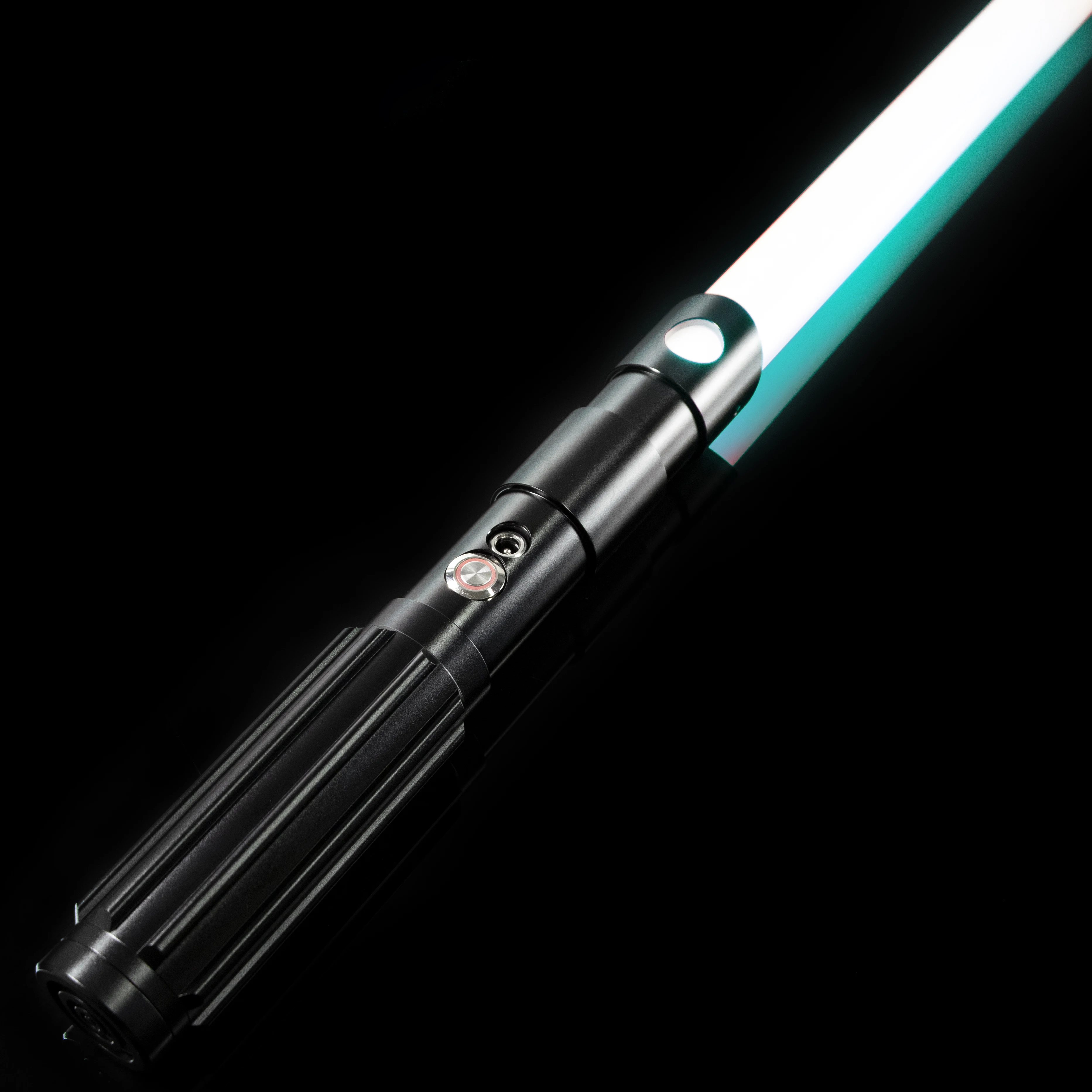 

LGT Saberstudio Metal Hilt FOC Heavy Dueling Lightsaber Infinite Color Changing Sensitive Smooth Swing Flash on Clash Bluetooth