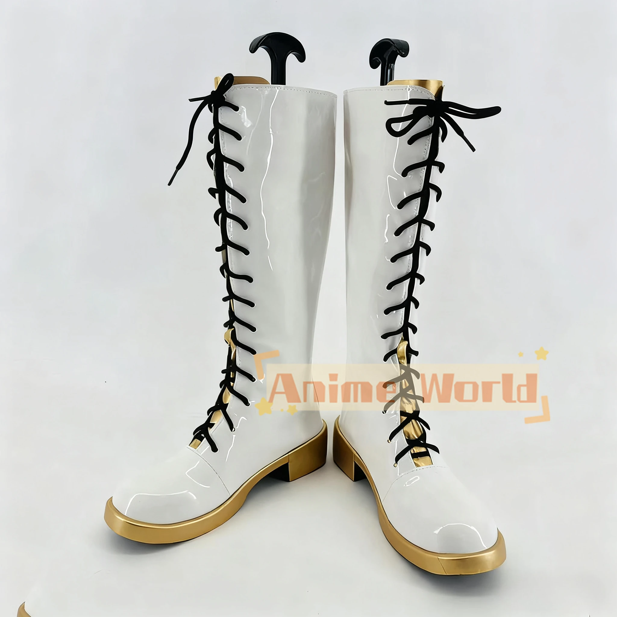 Chaussures de Costume de Cosplay Anime KPop Demon Hunters Rumi Zoey Mira, bottes blanches en Faux cuir faites à la main pour adultes et enfants, garçons et filles