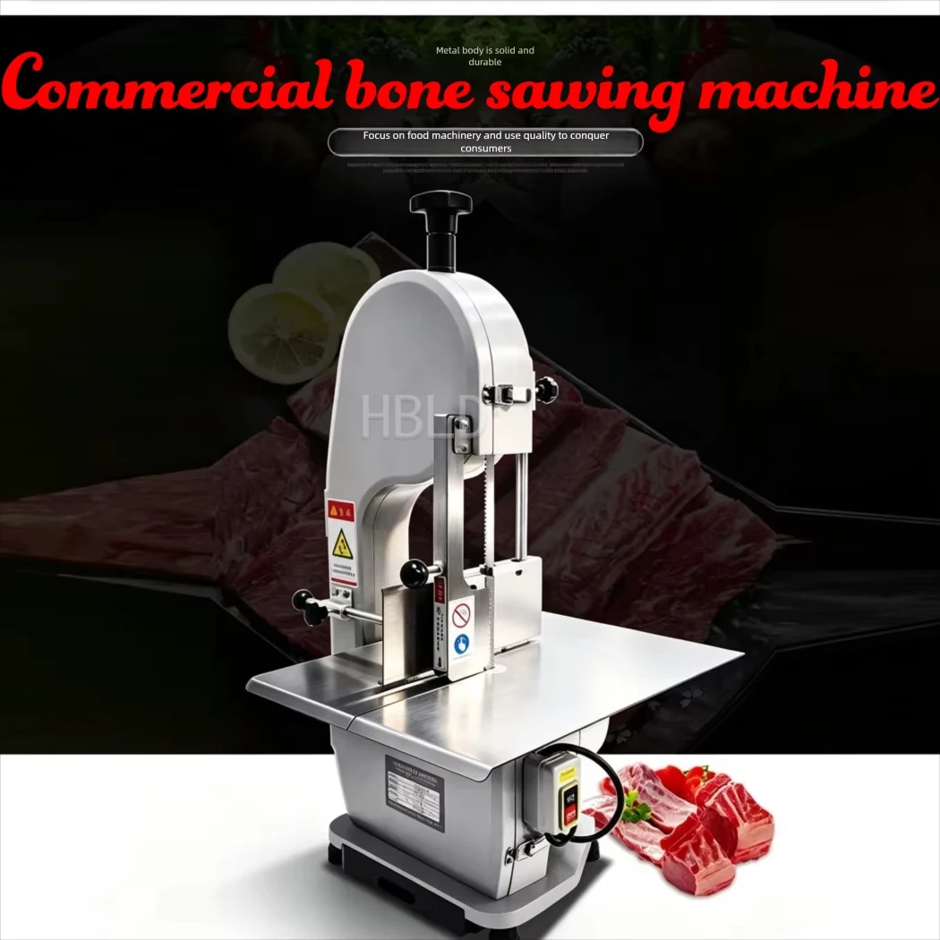 Commercial Bone Cutting Saw Electric Butcher Saw Machine for Restaurant Frozen Meat Bone Processing Device
