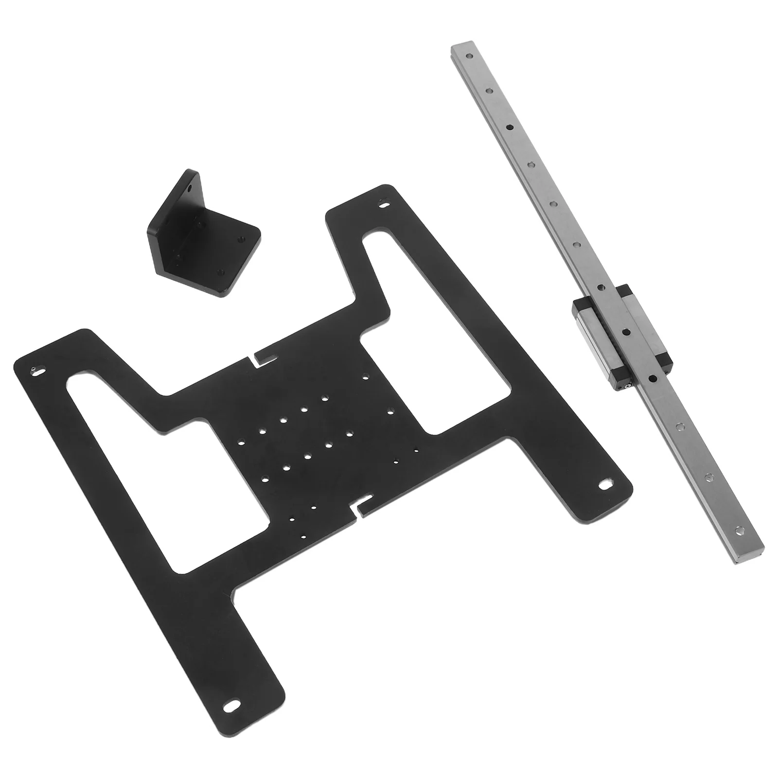 

1Set 3D Printer Y Carriage Plate Upgrade Kit Aluminum Alloy Linear Rail for Ender-3 V2 Enhanced Stability Precision Guidance