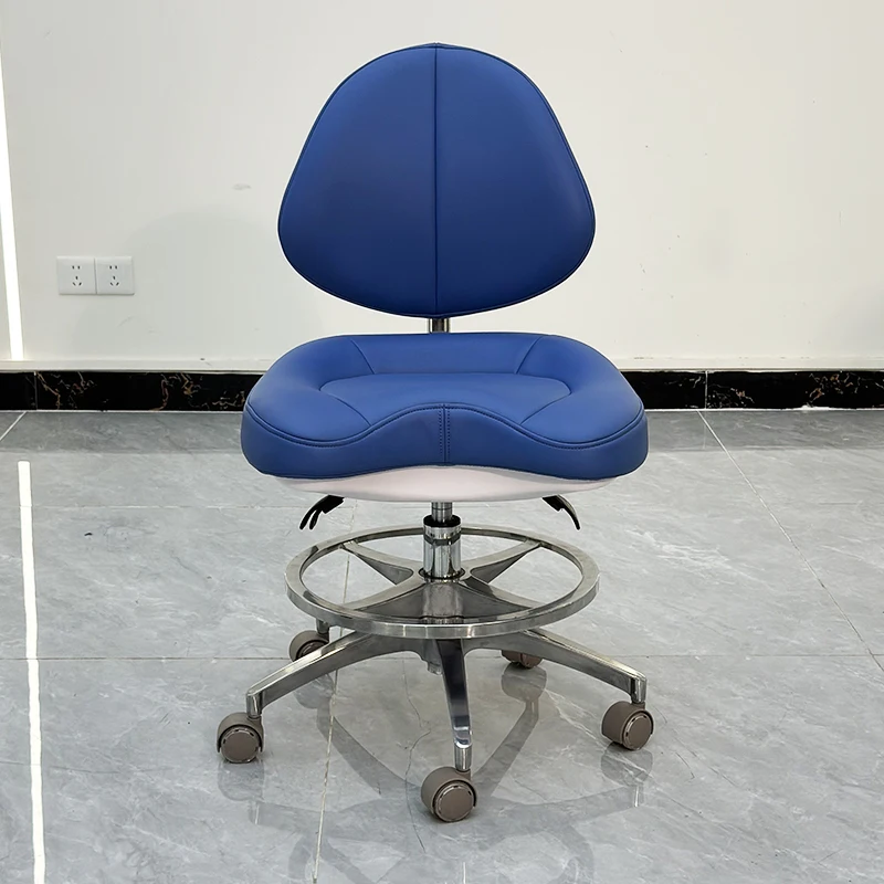 

Luxury Blue Leather Pedicure Chairs Stool Match with Lash Bed Pedicure Beauty Salon Dental Chair