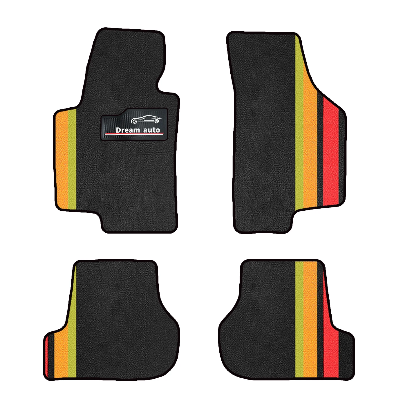 

For Volkswagen Scirocco 2008–2017 R-line GTS Waterproof Non-Slip Car Mats With Buttons Car-Specific Mats Waterproof Floor Mats