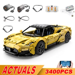 NEW RASTAR 93500 Technical MC20 Super Sports Car Model APP Remote Control 93510 Moter Power Bricks Building Blocks Toys Kid Gift