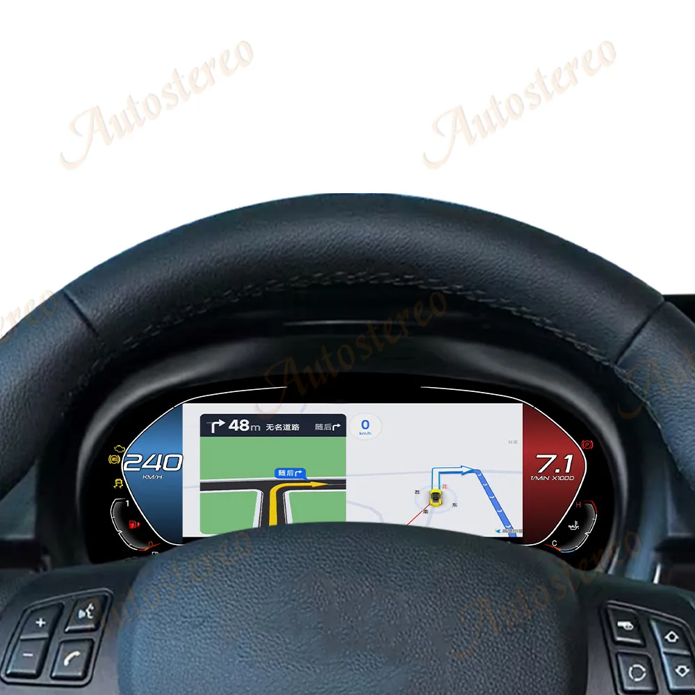 12.3 بوصة سيارة عداد المسافات الرقمي شاشة Carplay لسيارات BMW القديمة 3 سلسلة 2005-2012 LCD لوحة أداة سرعة متر العنقودية الرقمية