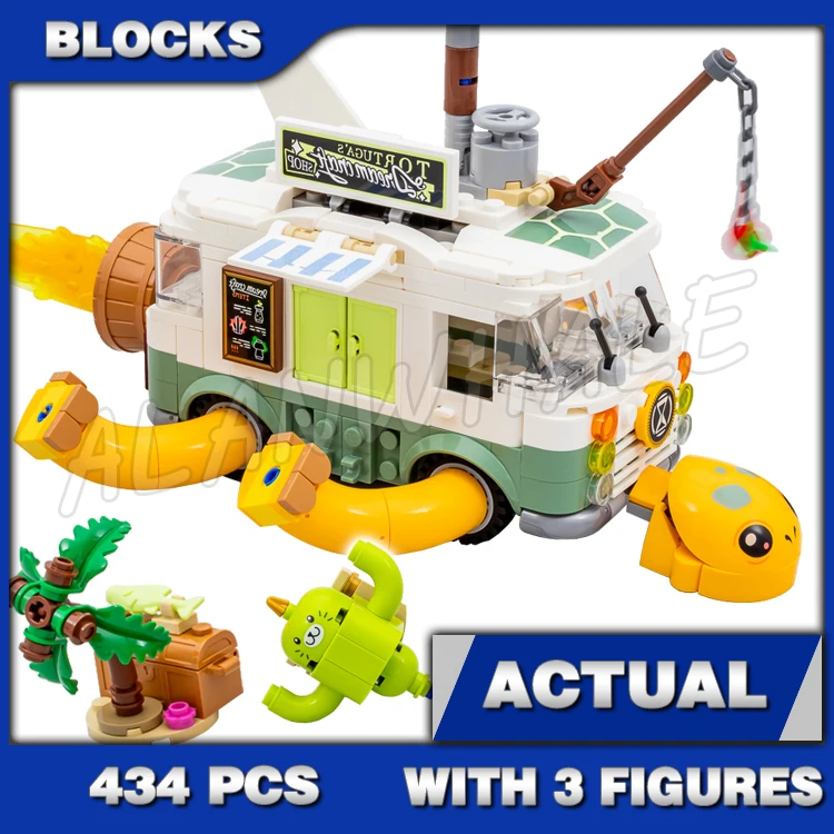 

434pcs Dream Mrs. Castillo’s Turtle Van Flying Submarine Mode Moving Periscope 81456 Building Blocks Toy Compatible With Model