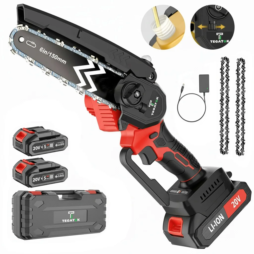 

6-Inch Electric Chain Saw Multifunctional Mini Saw Tree Trimming DIY Woodworking Cutting Electric Tool For Makita 20V Battery