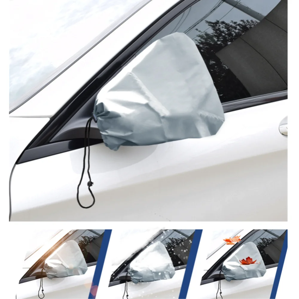 Car Side View Mirror Cover Frost Guard Waterproof Dustproof Auto Rearview Protection Cover Outdoor Protection