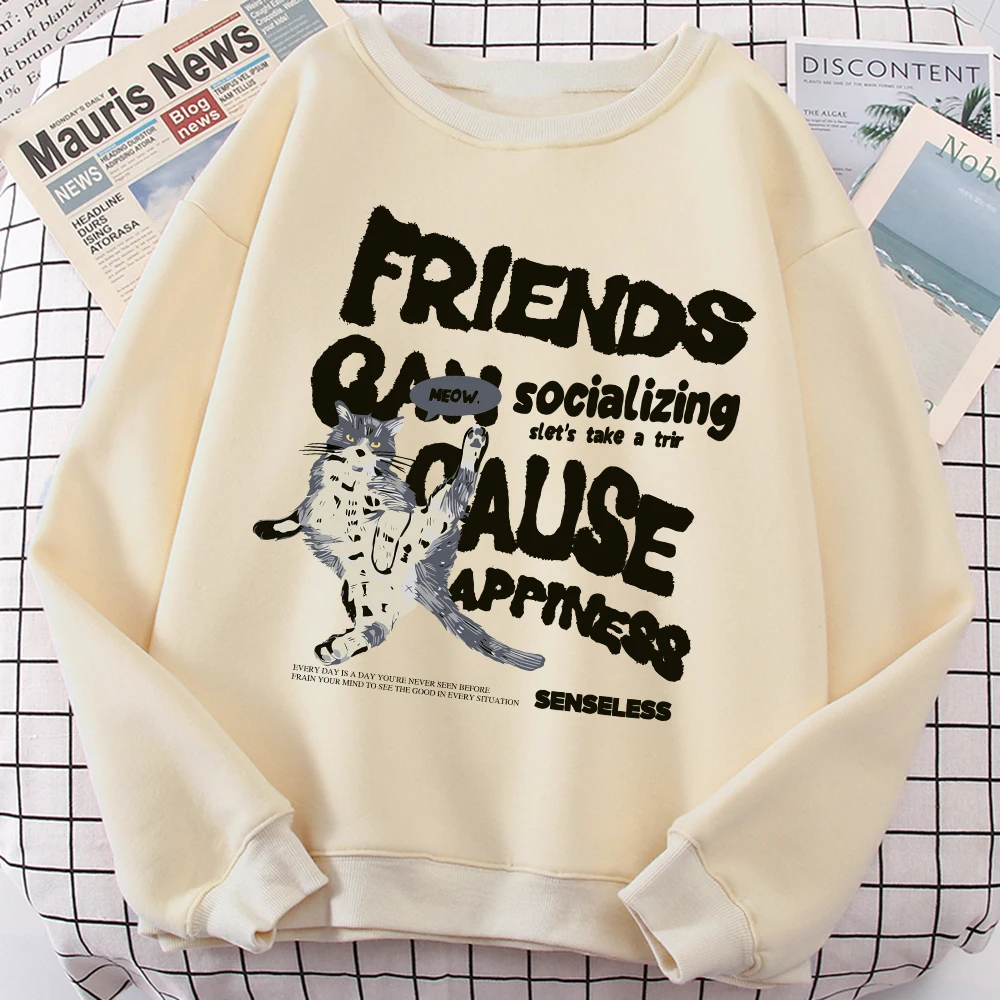 

Мужской пуловер с рисунком кунг-фу кота в американском стиле ретро, флисовый свитшот в стиле Харадзюку, повседневная одежда с круглым вырезом, свободная уличная одежда унисекс в стиле ретро