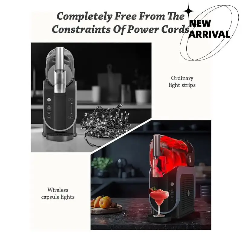 A15F-Capsule-Shaped Lighting Module For Ninja Slushi FS301/FS300 Slushie Machine Accessory