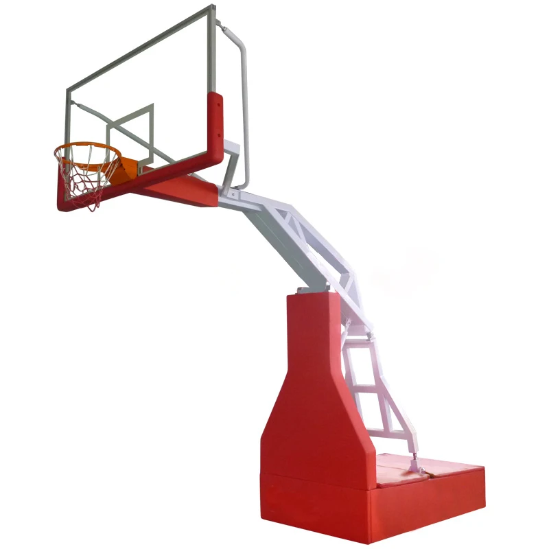 Adjustable Movable Adult Basketball Stand Foldable Hydraulic Basketball Hoop Portable Basketball System