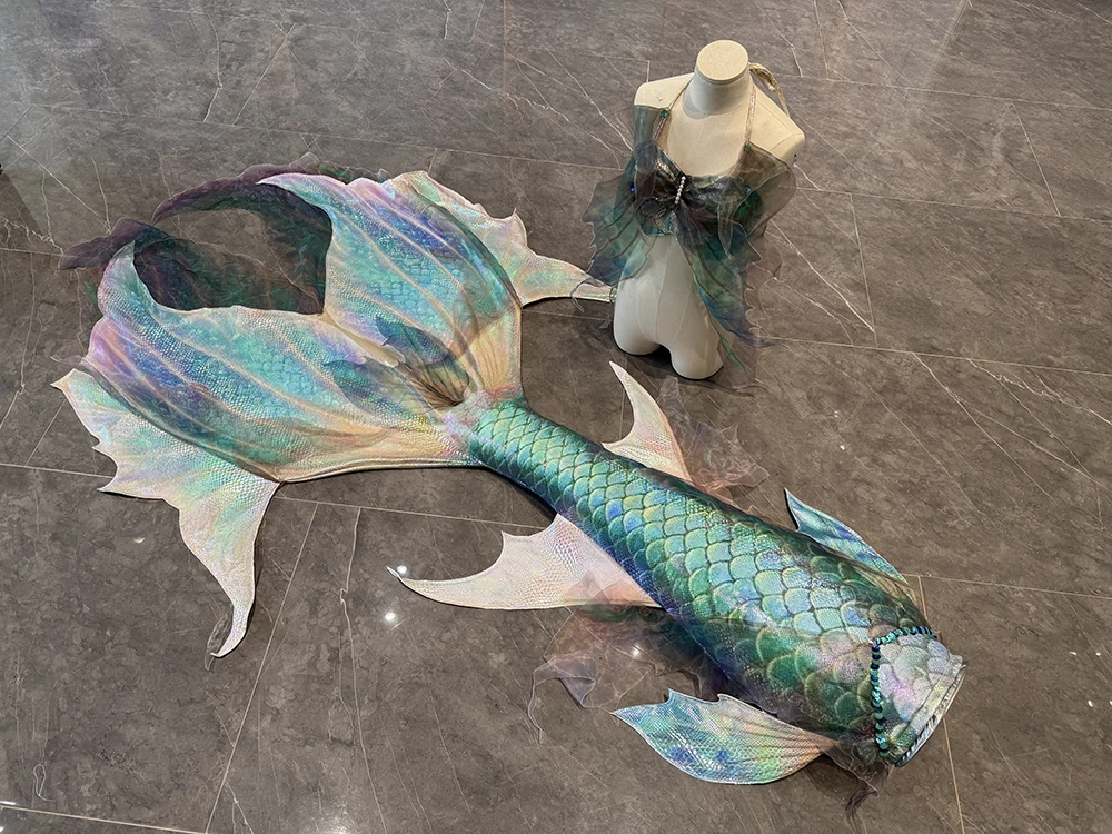 

Sparkling Mermaid Hot Stamped Tail Aquarium Shooting Mermaid Performance Dress Swimsuit Tailored Diving Training Tail