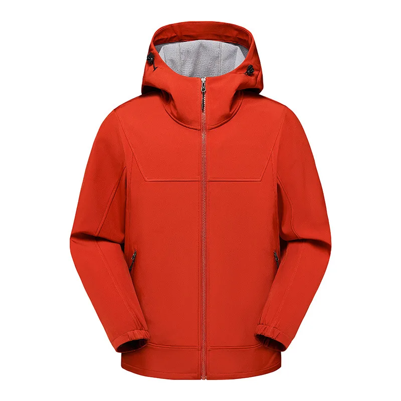 Spring And Autumn Explosion Outdoor Three-proof Hooded Charge Thin Velvet Jacket Tide