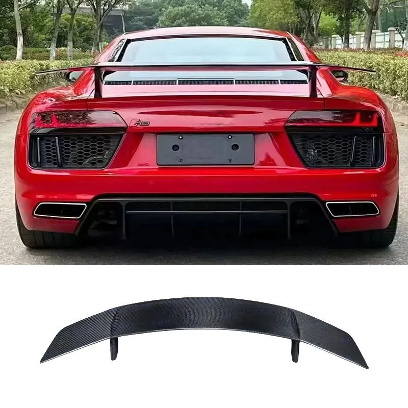 

R8 High Quality V Style Carbon Fiber Rear Spoiler For For R8 2017-2019 Wing Spoiler