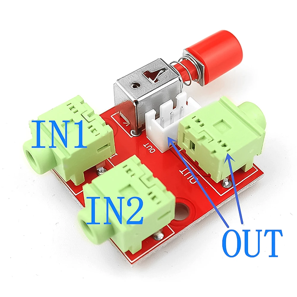 3.5mm Audio Switcher 2 Input 1 Output / 1 Input 2 Output Audio Splitter Switcher Audio Switcher Module