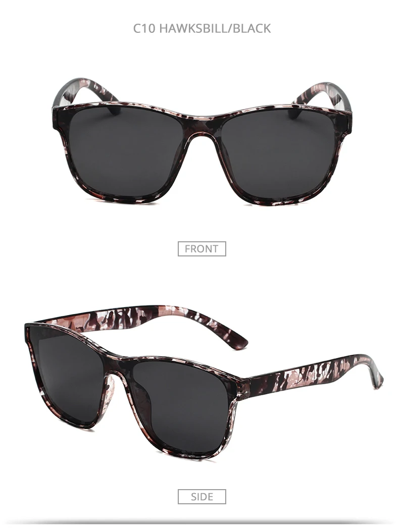 Neue einteilige Objektiv Sonnenbrille Männer Frauen Fashion Square Männliche Sonnenbrille Stilvolle Anti-glare Fahren Reisen Shades UV400 – Detail 12