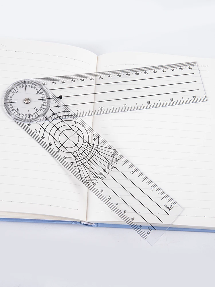 Practical 360 Degree Goniometer Angle Medical Spinal Angle Ruler Angle Inclinometer Ruler Protractor Angle Finder Measuring Tool