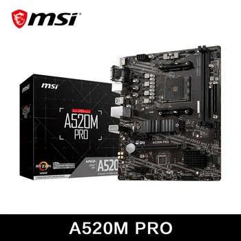 MSI AMD A520M PRO motherboard support Ryzen CPU R3 R5 R7 5000 & 3000 series motherboard AM4 M.2 NVME dual channel DDR4 full new