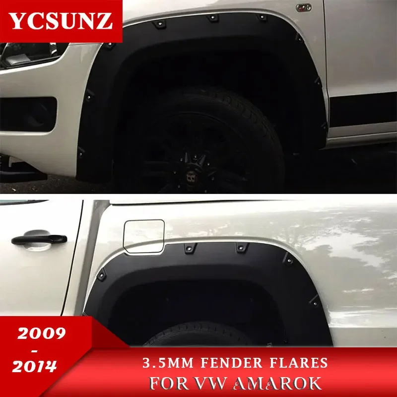 Wheel Arch Fender Flares Mudguards For Volkswagen Amarok 2009 2010 2011 2012 2013 2014 2015 2016 2017 Double Cab Accessories