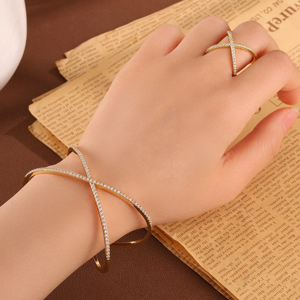 ZAKOL Bracelet ouvert en forme - Luxury Bags Cz avis et prix