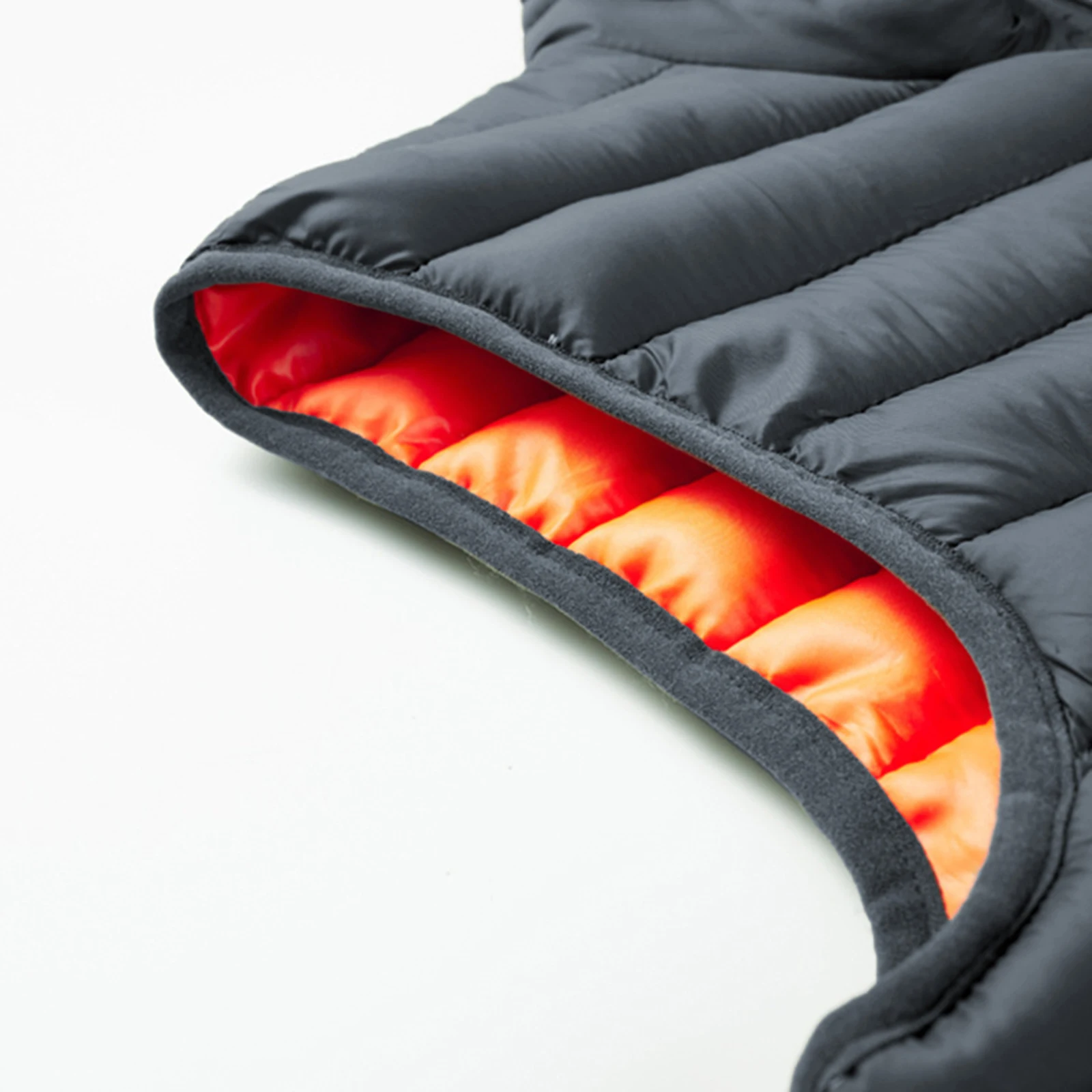 Men's Sleeveless Puffer Vest Solid Color Stand Collar Quilted Zipper Front Warm Outerwear