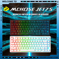 Mchose New Jet 75 E-sport Gaming Mechanical Keyboard Esports RGB 8k Polling Rate Custom Magnetic Switch Keyboard Pc Accessories