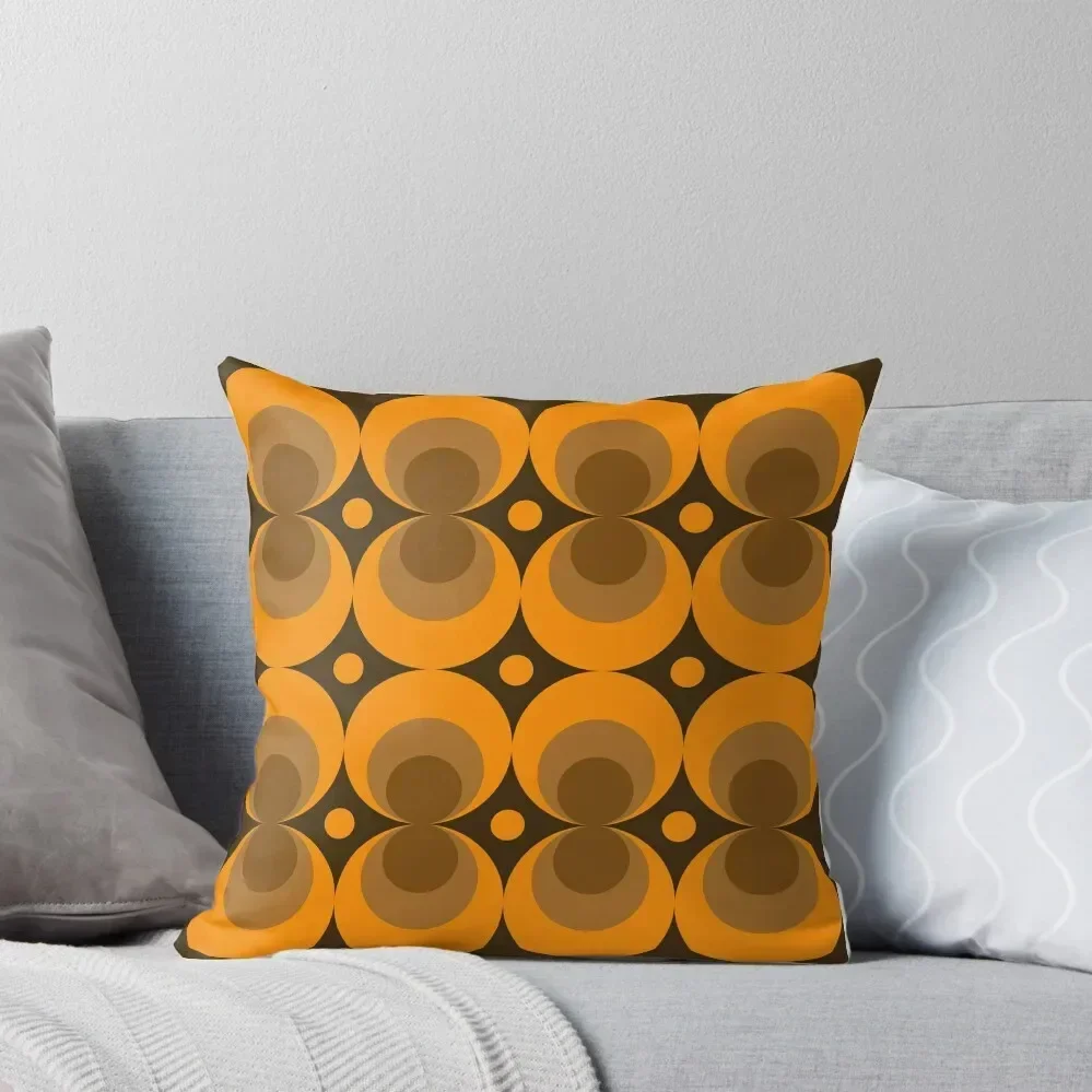 

orange abstract geometrical retro design Throw Pillow Cushion Cover For Sofa Christmas s Covers ornamental pillows pillow